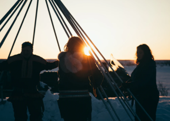 Immersion chez les Samis, migration printanière des rennes (7)